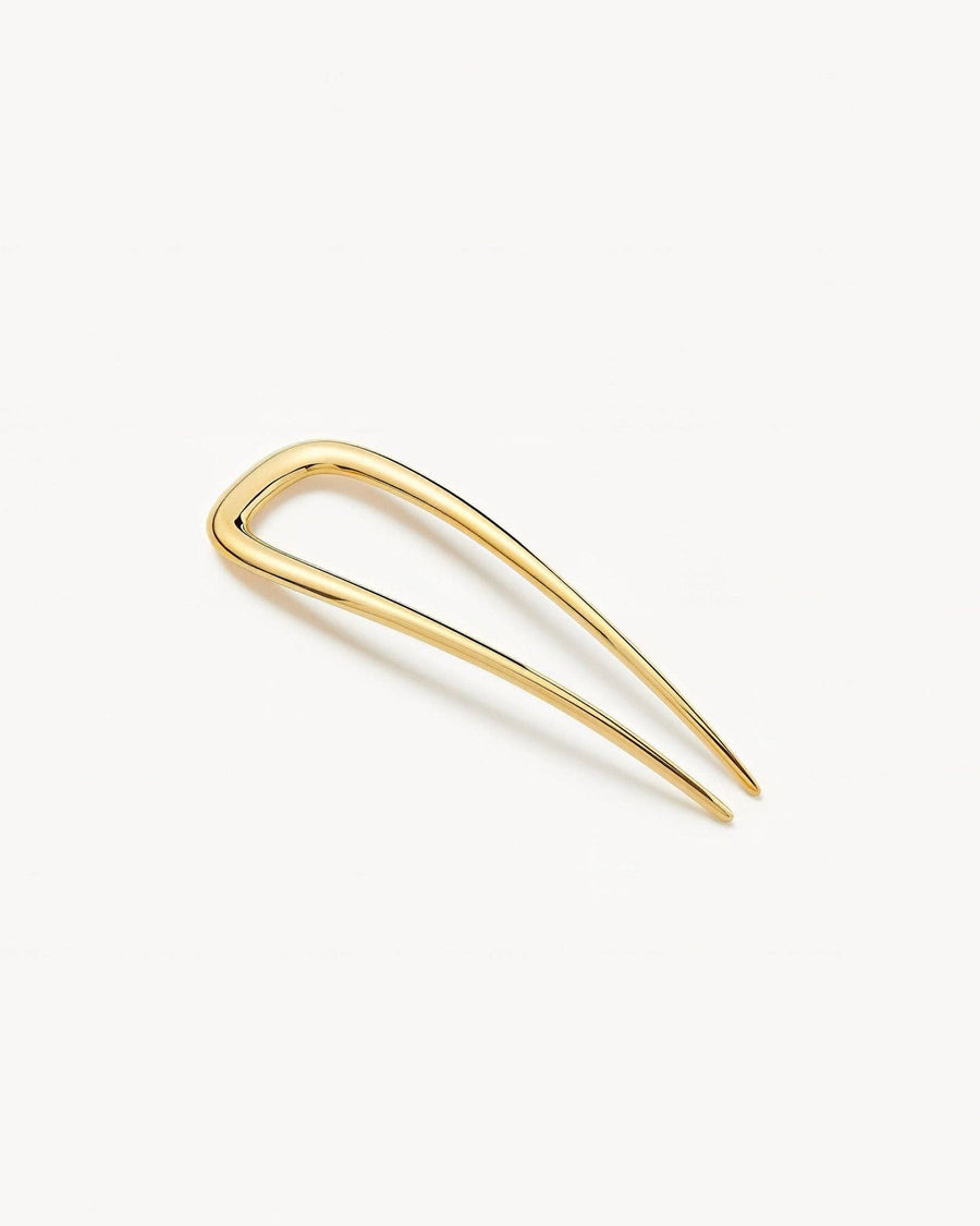 Petite Oval French Hair Pin in Gold by Machete