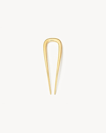 Petite Oval French Hair Pin in Gold by Machete-MACHETE-Idlewild