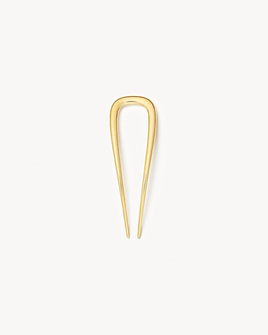 Petite Oval French Hair Pin in Gold by Machete