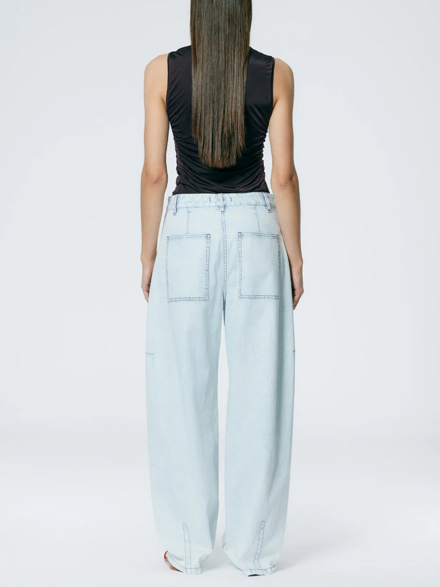 Petite Sid Jeans in Bleached Denim by Tibi-Tibi-Idlewild