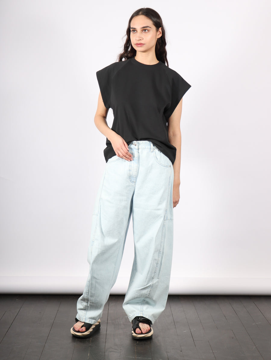 Petite Sid Jeans in Bleached Denim by Tibi-Tibi-Idlewild