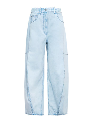 Petite Sid Jeans in Bleached Denim by Tibi-Tibi-Idlewild