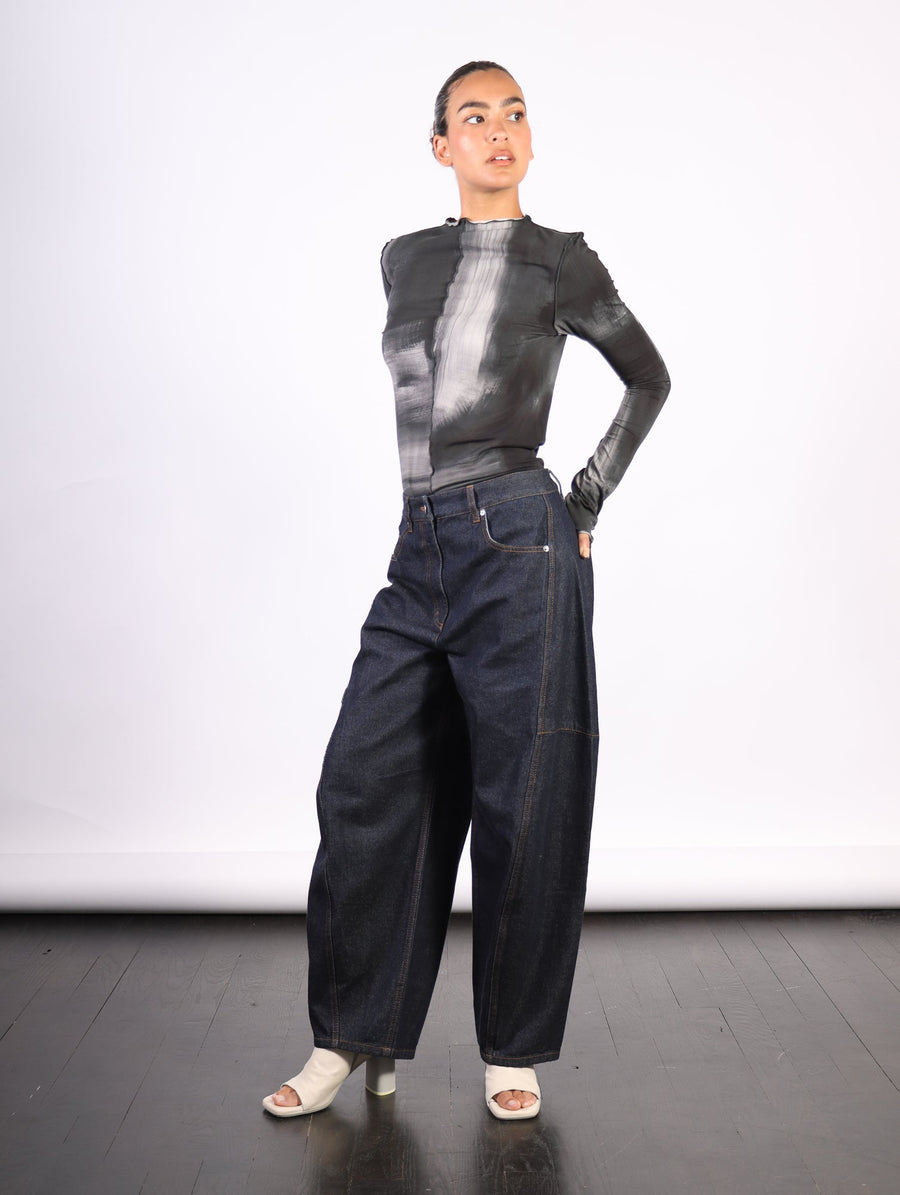 Petite Sid Jeans in Indigo Denim by Tibi-Idlewild