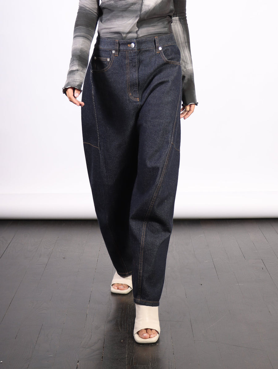 Petite Sid Jeans in Indigo Denim by Tibi-Idlewild