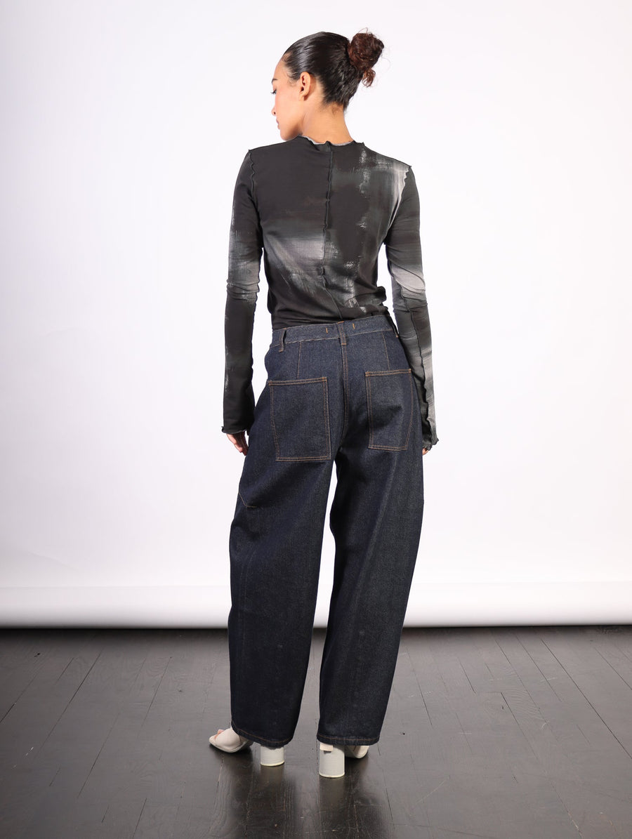 Petite Sid Jeans in Indigo Denim by Tibi-Idlewild