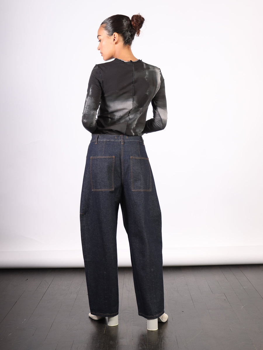 Petite Sid Jeans in Indigo Denim by Tibi-Idlewild