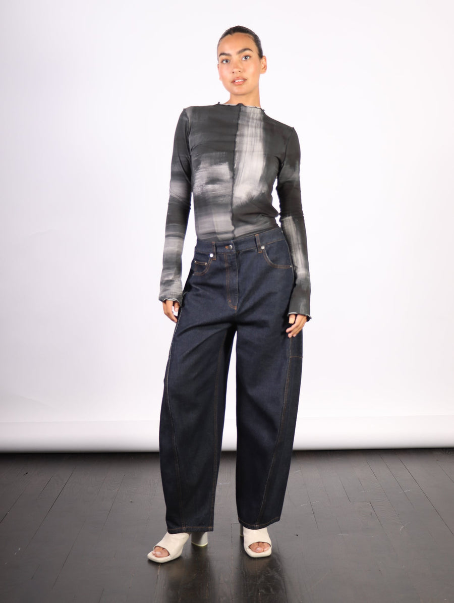 Petite Sid Jeans in Indigo Denim by Tibi-Idlewild