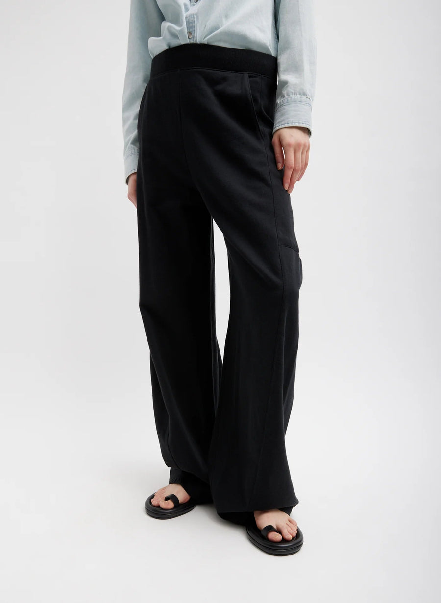 Petite Sweatshirting Winslow Pant in Black by Tibi