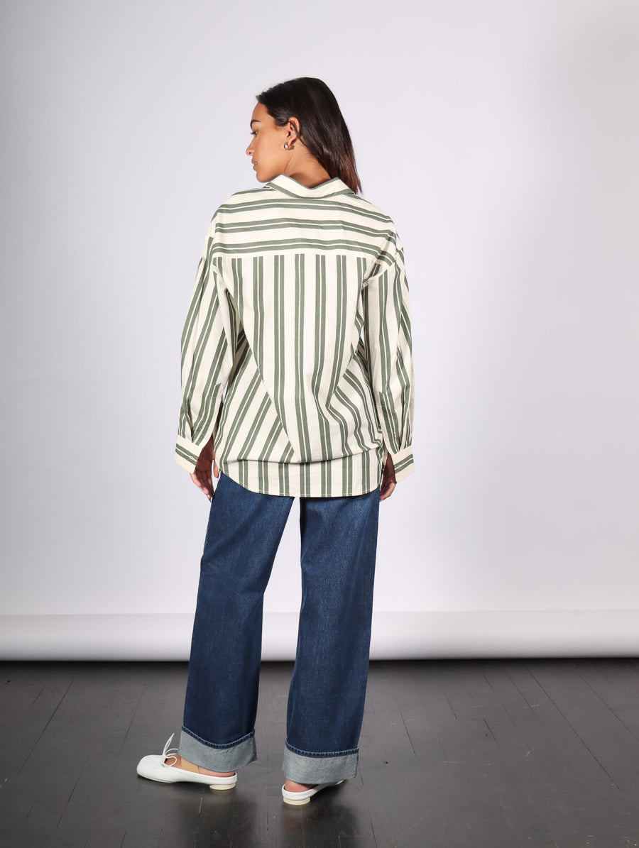 Petra Shirt in Forest Stripe by Kowtow