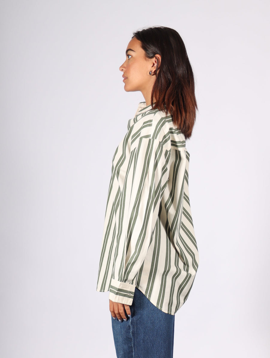 Petra Shirt in Forest Stripe by Kowtow