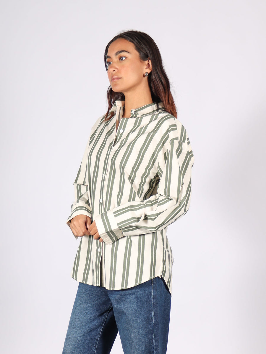 Petra Shirt in Forest Stripe by Kowtow