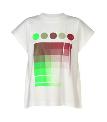 Photon T in Green X Brown by Pleats Please Issey Miyake-Pleats Please Issey Miyake-Idlewild