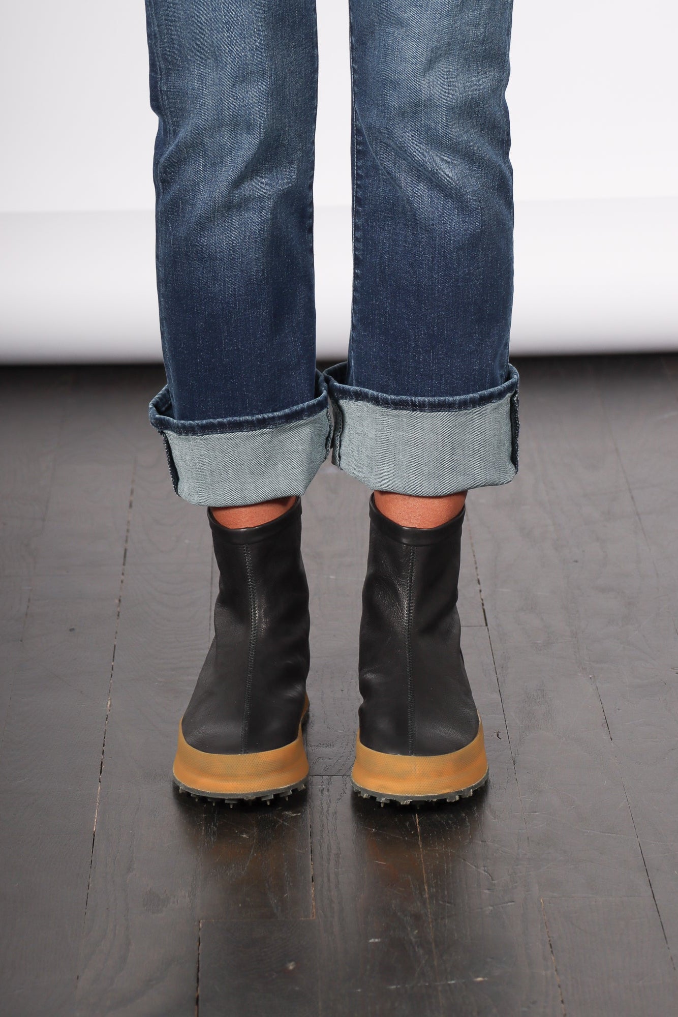 Platform Boot in Black by Shoto