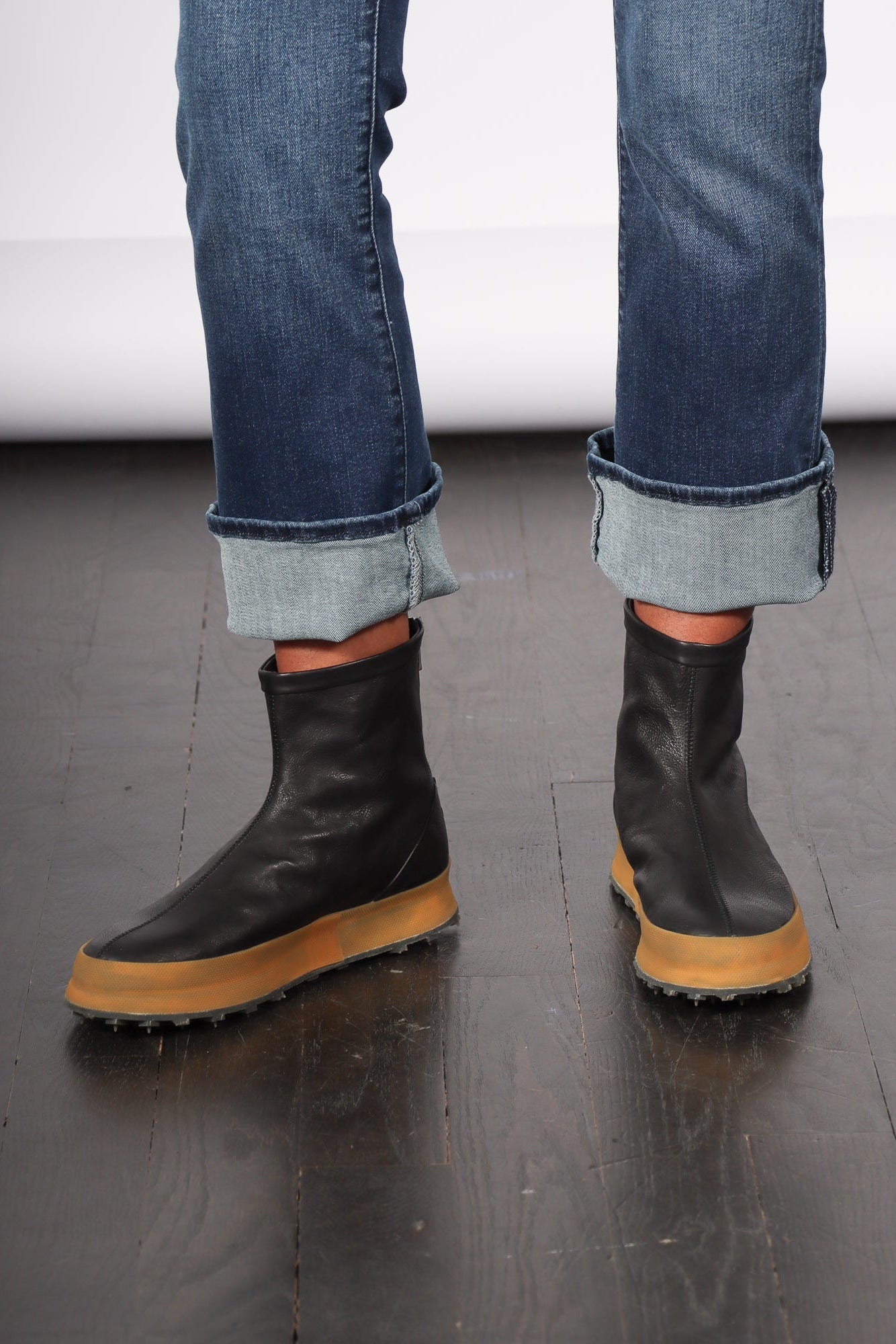 Platform Boot in Black by Shoto