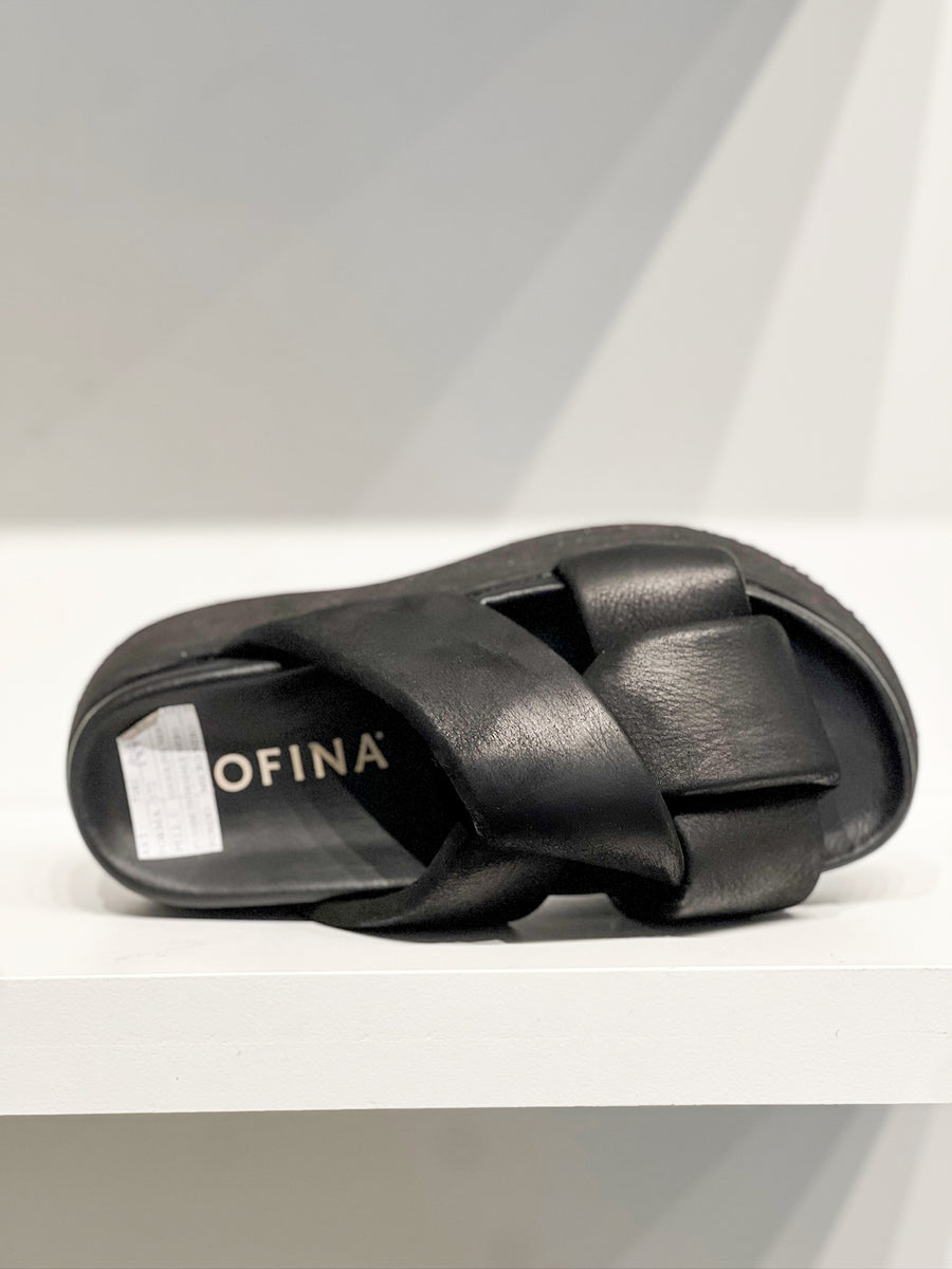 Platform Sandal in Gasoline Nero by Lofina-Lofina-Idlewild