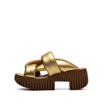 Plia Semo in Gold by 4CCCCEES-Shoes-4CCCCEES-Idlewild