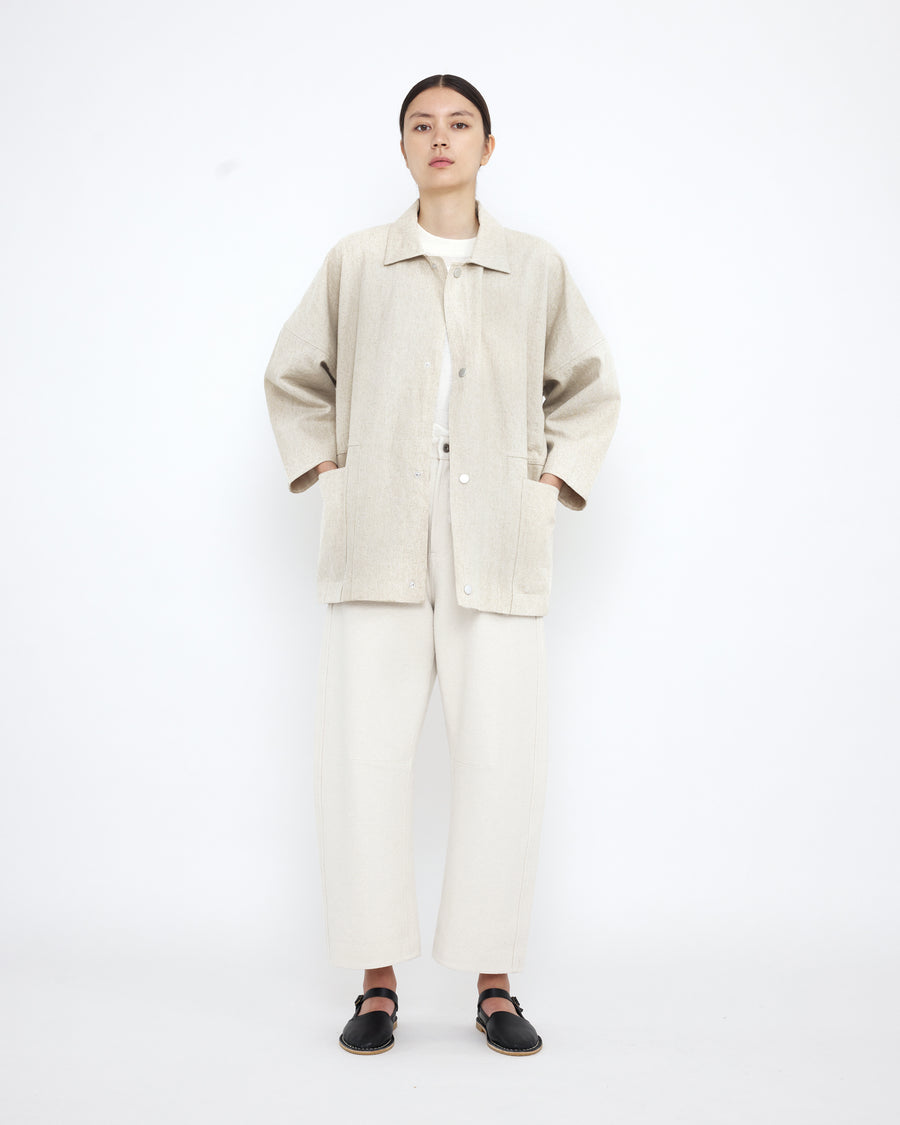 Pockets Short Coat in Off-White by 7115 by Szeki-7115 by Szeki-Idlewild