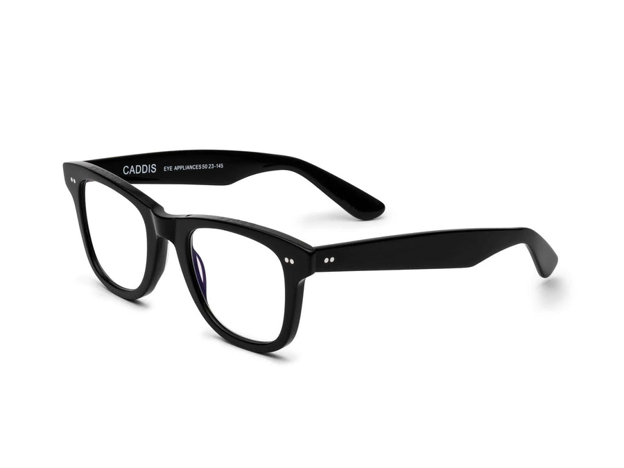 Porgy Backstage Readers in Gloss Black by Caddis-Sunglasses-Caddis Eyewear-Idlewild