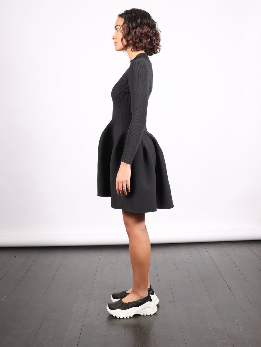 Pottery Long Sleeve Mini Dress in Black by CFCL-Idlewild