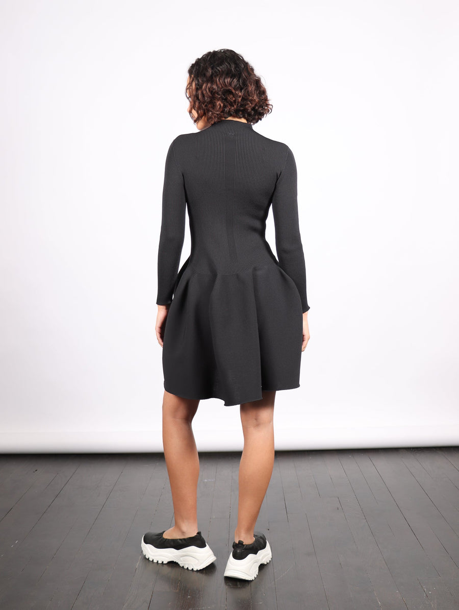 Pottery Long Sleeve Mini Dress in Black by CFCL-Idlewild