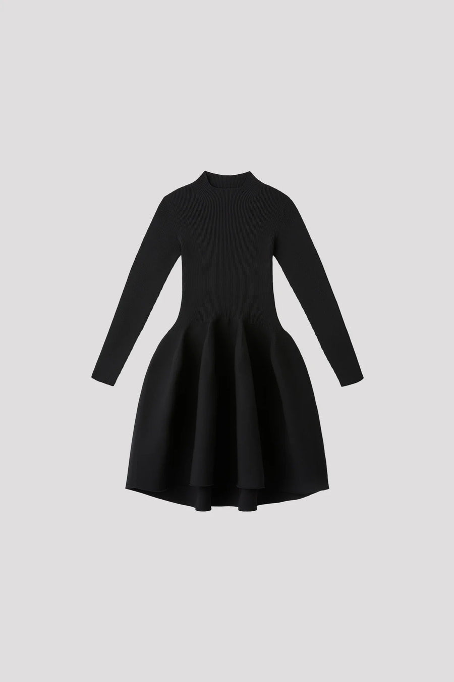 Pottery Long Sleeve Mini Dress in Black by CFCL-Idlewild