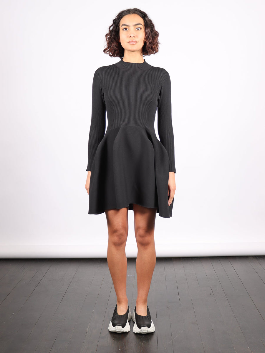 Pottery Long Sleeve Mini Dress in Black by CFCL-Idlewild