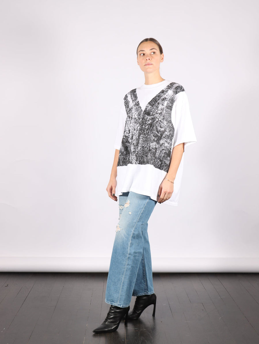 Printed Big Tee in Black & White by Melitta Baumeister-Melitta Baumeister-Idlewild