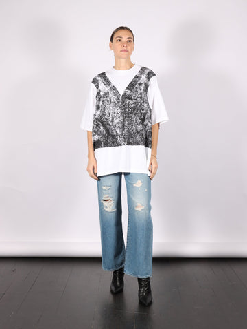 Printed Big Tee in Black & White by Melitta Baumeister-Melitta Baumeister-Idlewild