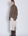 Pullover Shaggy Top in Brown by Tanaka Denim-Tops-TANAKA-Idlewild