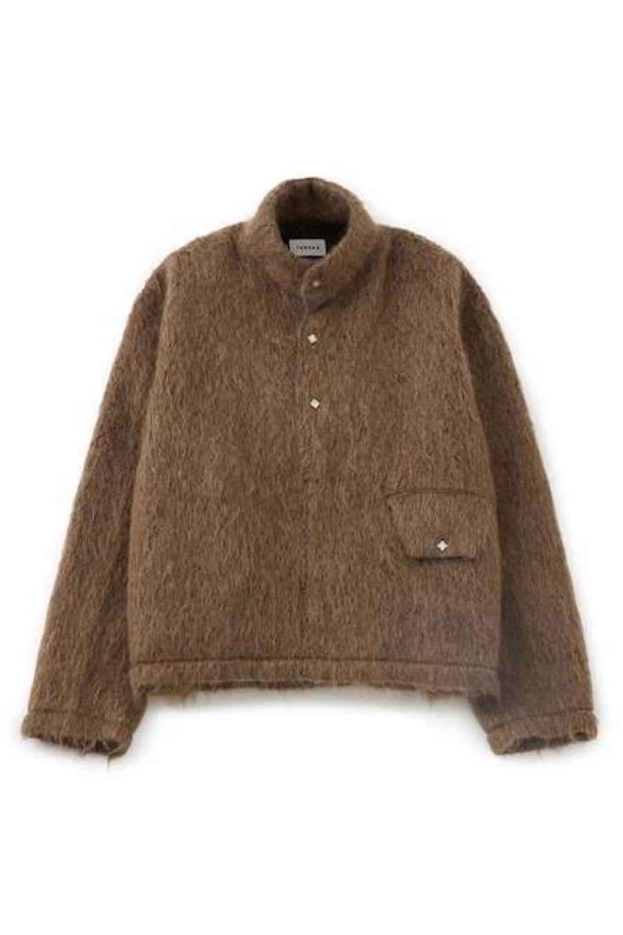 Pullover Shaggy Top in Brown by Tanaka Denim-Tops-TANAKA-Idlewild