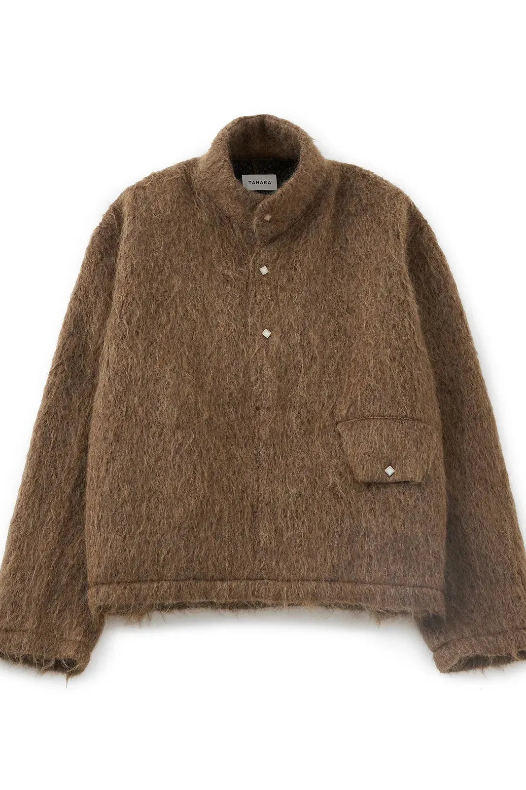 Pullover Shaggy Top in Brown by Tanaka Denim-Tops-TANAKA-Idlewild