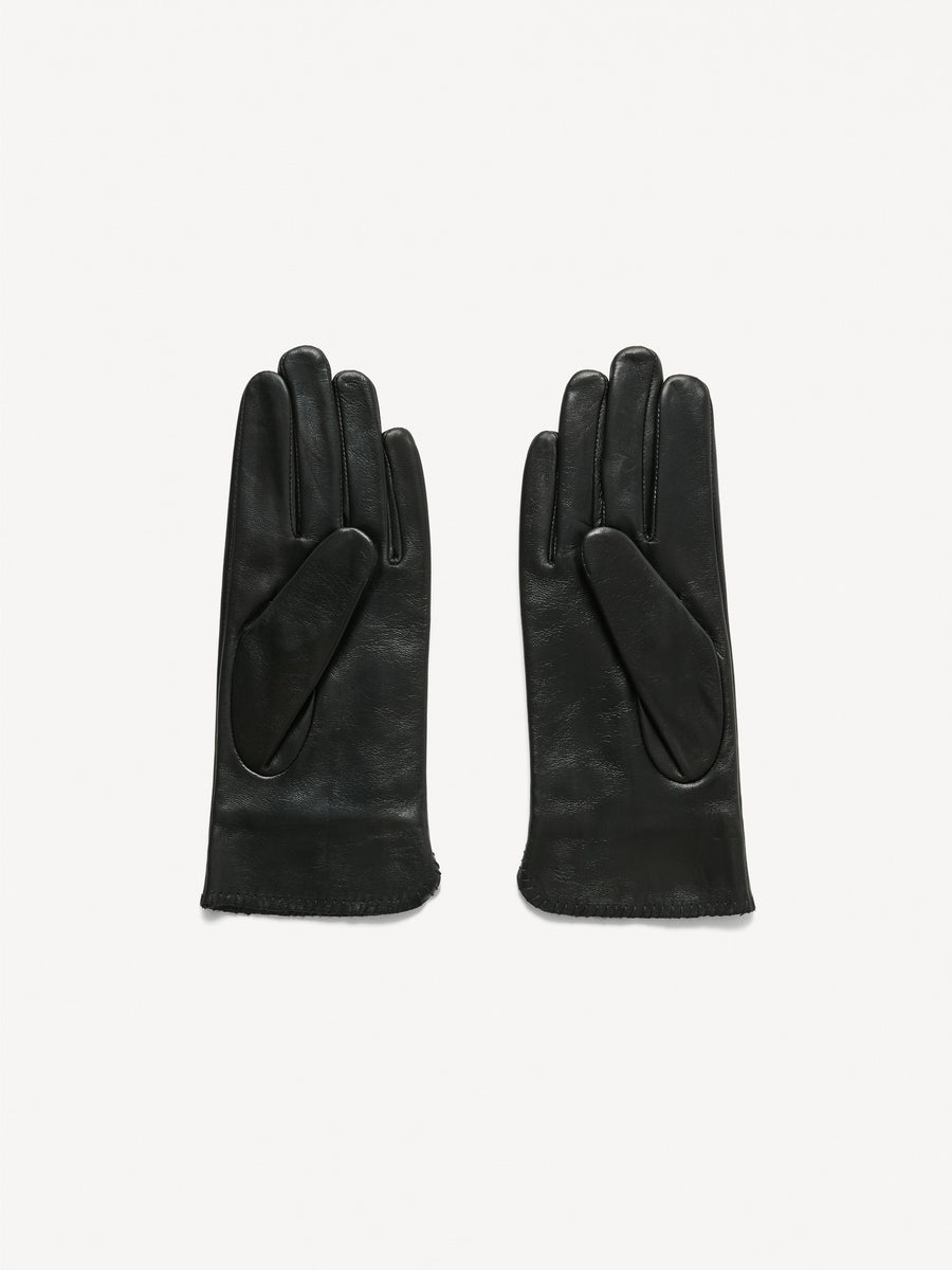 Ginny Leather Gloves in Black by Malene Birger-Idlewild