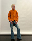 Quilted Snap Jacket in Orange by Utility Canvas-Utility Canvas-Idlewild