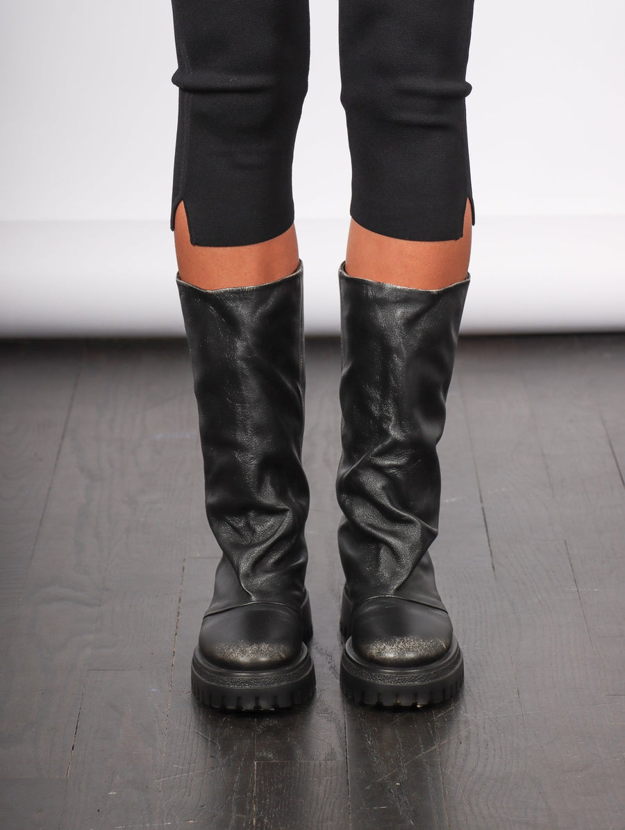 Rama Knee Boot in Nero by Halmanera