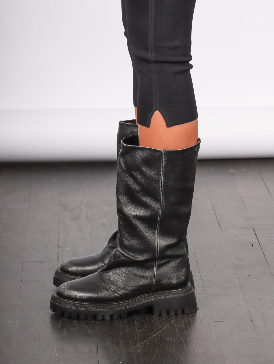 Rama Knee Boot in Nero by Halmanera