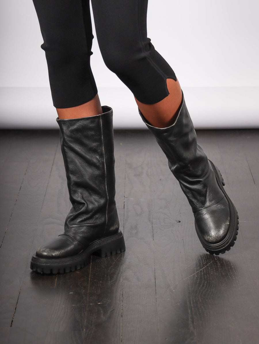 Rama Knee Boot in Nero by Halmanera