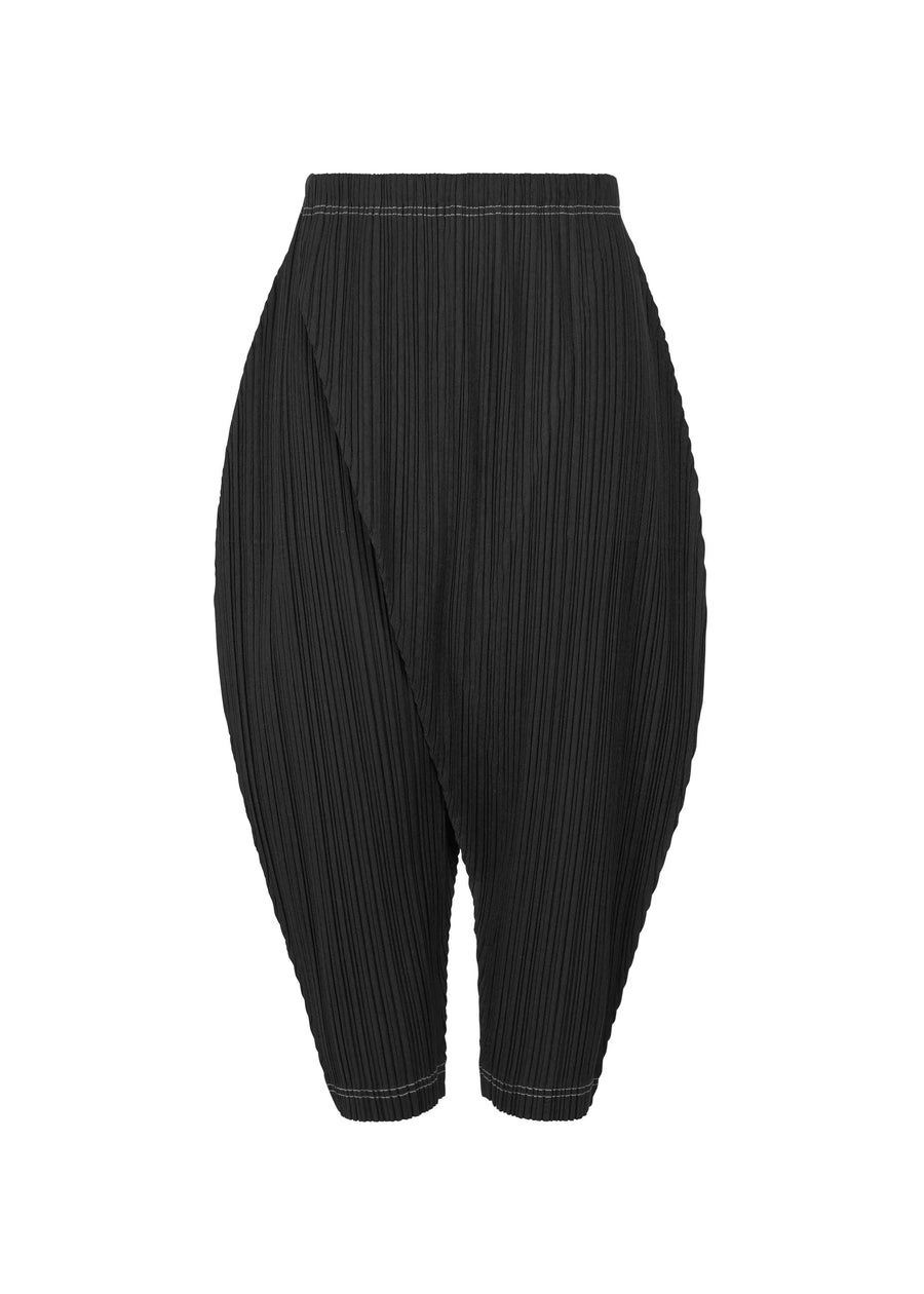 Ramie Pleats Pants in Black by Pleats Please Issey Miyake-Pleats Please Issey Miyake-Idlewild