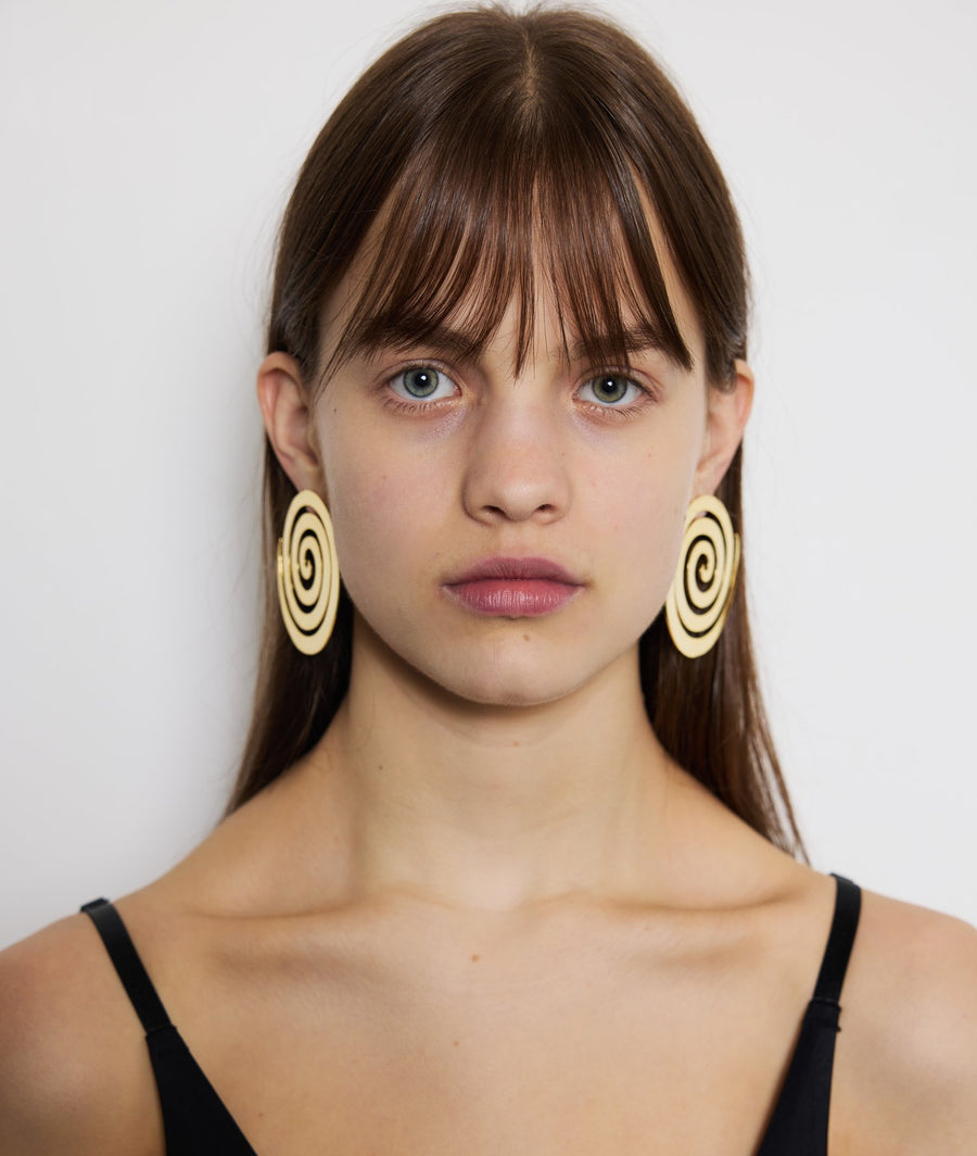 Raquel Spiral Earrings in Gold by Eyland-Jewelry-Eyland-Idlewild