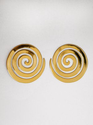 Raquel Spiral Earrings in Gold by Eyland-Jewelry-Eyland-Idlewild