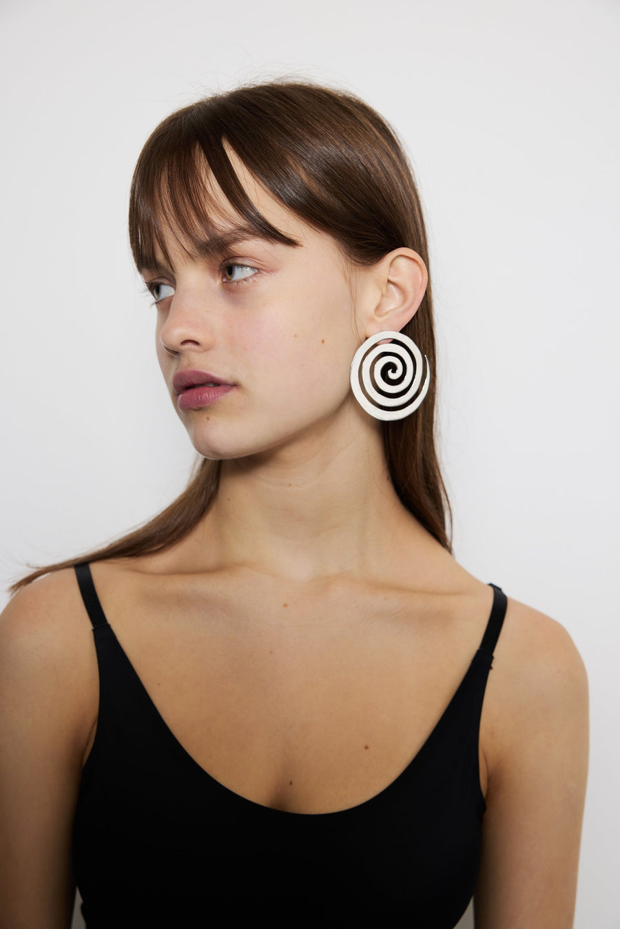 Raquel Spiral Earrings in Silver by Eyland-Jewelry-Eyland-Idlewild