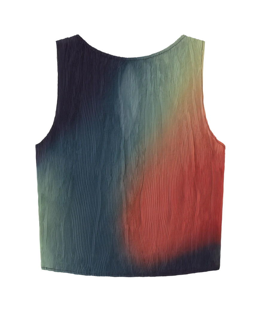 Red Bookeh Dora Top in Multicolor by Thinking Mu-Thinking Mu-Idlewild