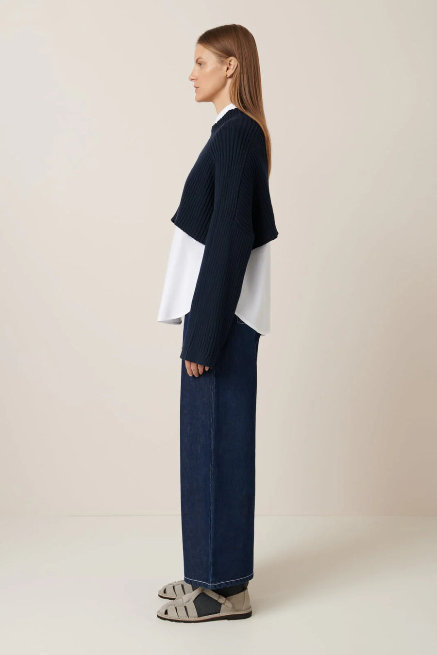 Reed Sweater in Indigo by Kowtow-Tops-Kowtow-Idlewild