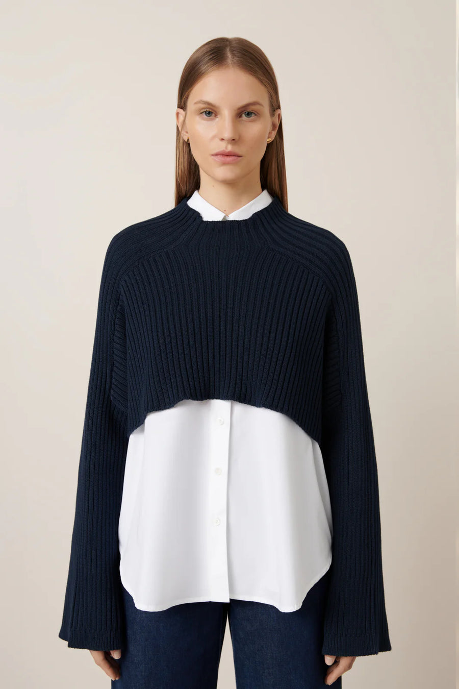 Reed Sweater in Indigo by Kowtow-Tops-Kowtow-Idlewild