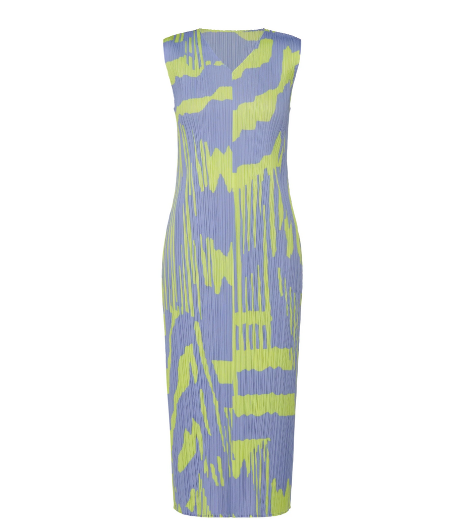 Refraction Dress in Light Blue by Pleats Please Issey Miyake-Dresses-Pleats Please Issey Miyake-Idlewild