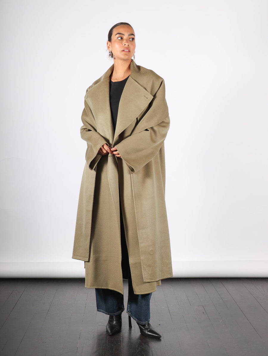 Rego Long Coat in Agate Moss by Rodebjer