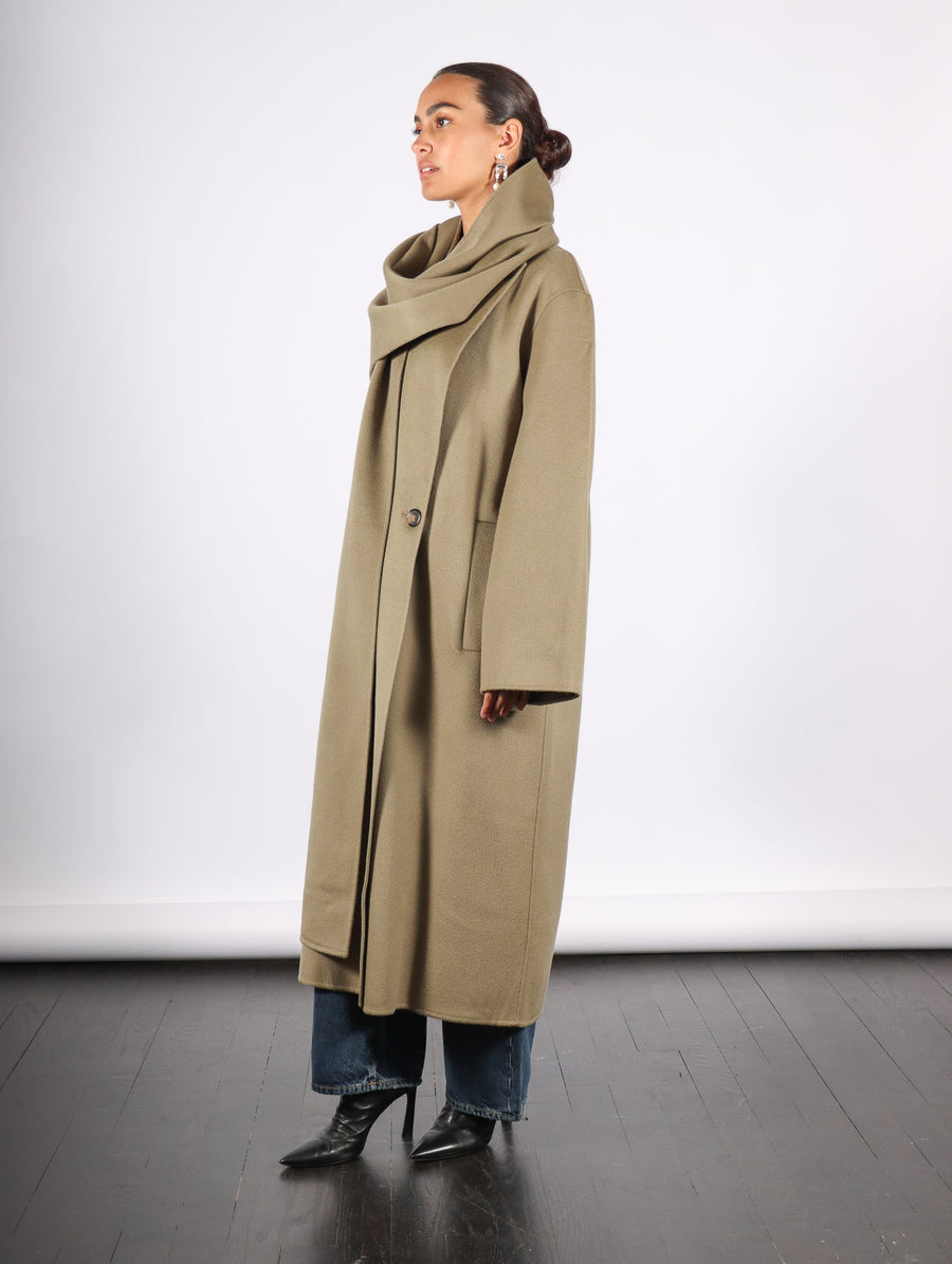 Rego Long Coat in Agate Moss by Rodebjer