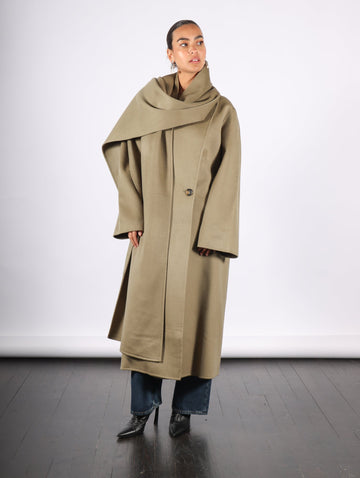 Rego Long Coat in Agate Moss by Rodebjer