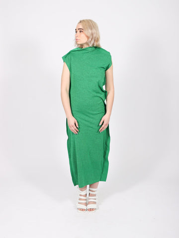 Rim Jersey Dress in Green by Issey Miyake-Issey Miyake-Idlewild