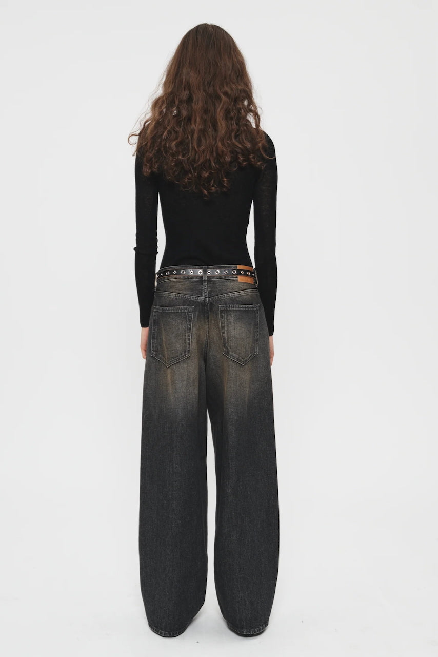 Roomy Jean in Rusted Grey by 6397-Bottoms-6397-Idlewild