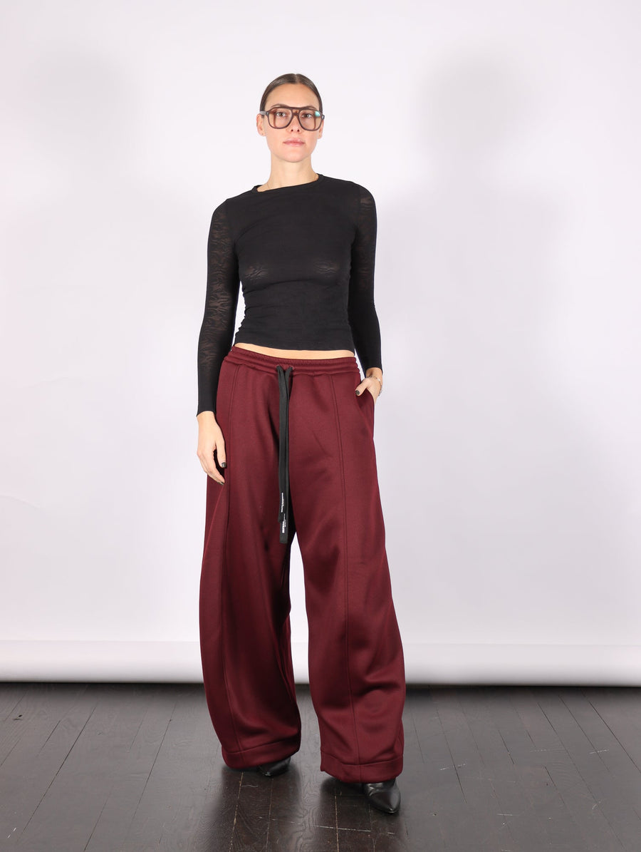 Round Leg Lounge Pants in Bordeaux by Melitta Baumeister-Melitta Baumeister-Idlewild